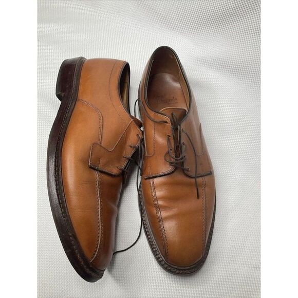 ALLEN Edmonds Hillcrest Mens Chestnut Leather Bike Toe Oxfords Size 10.5 D Dress main image 10